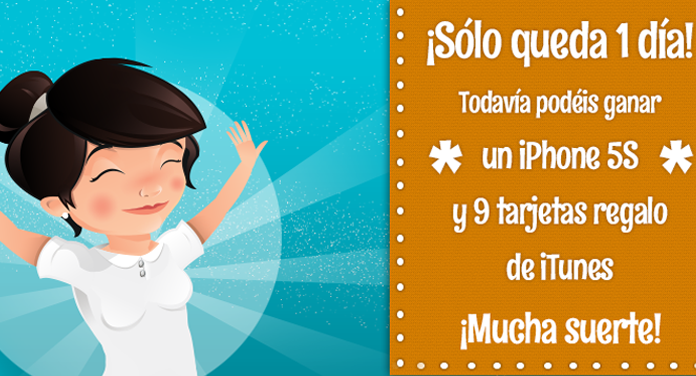¡Sólo te queda un día para ganar un iPhone 5S!