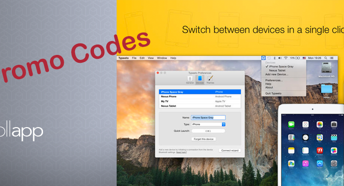 Regalamos 5 promo codes de Typeeto