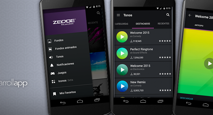 Zedge personaliza tu móvil y se el más original