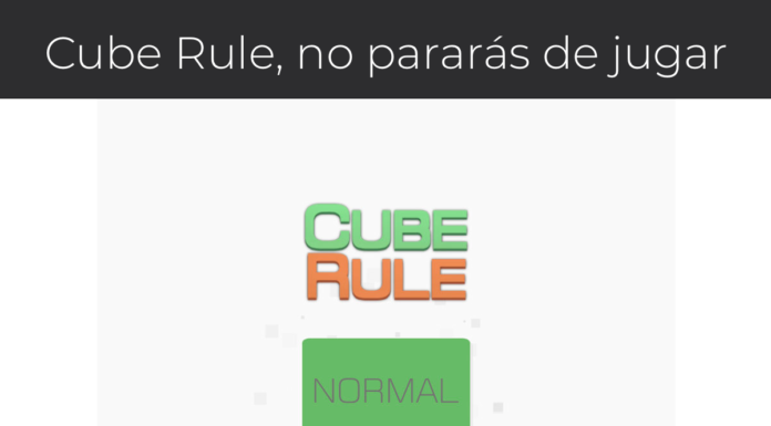 Cube Rule, pon tu mente a prueba pero no te pongas nervioso