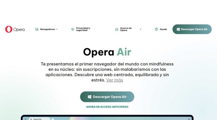 Open Air Opera | El navegador que se preocupa por tu salud mental Opera Air